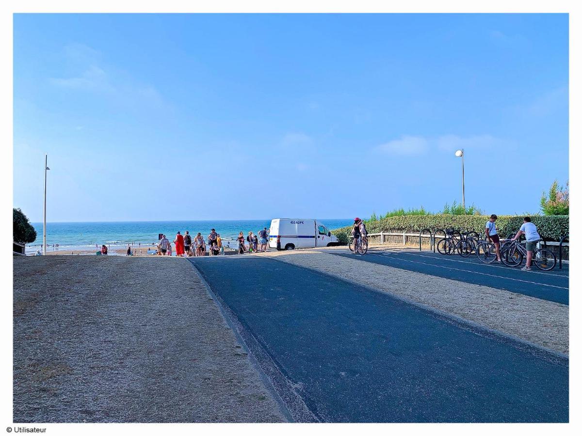 Cabourg, Appartement Plain Pied Avec Terrasse Acces Direct A La Plage Exterior foto
